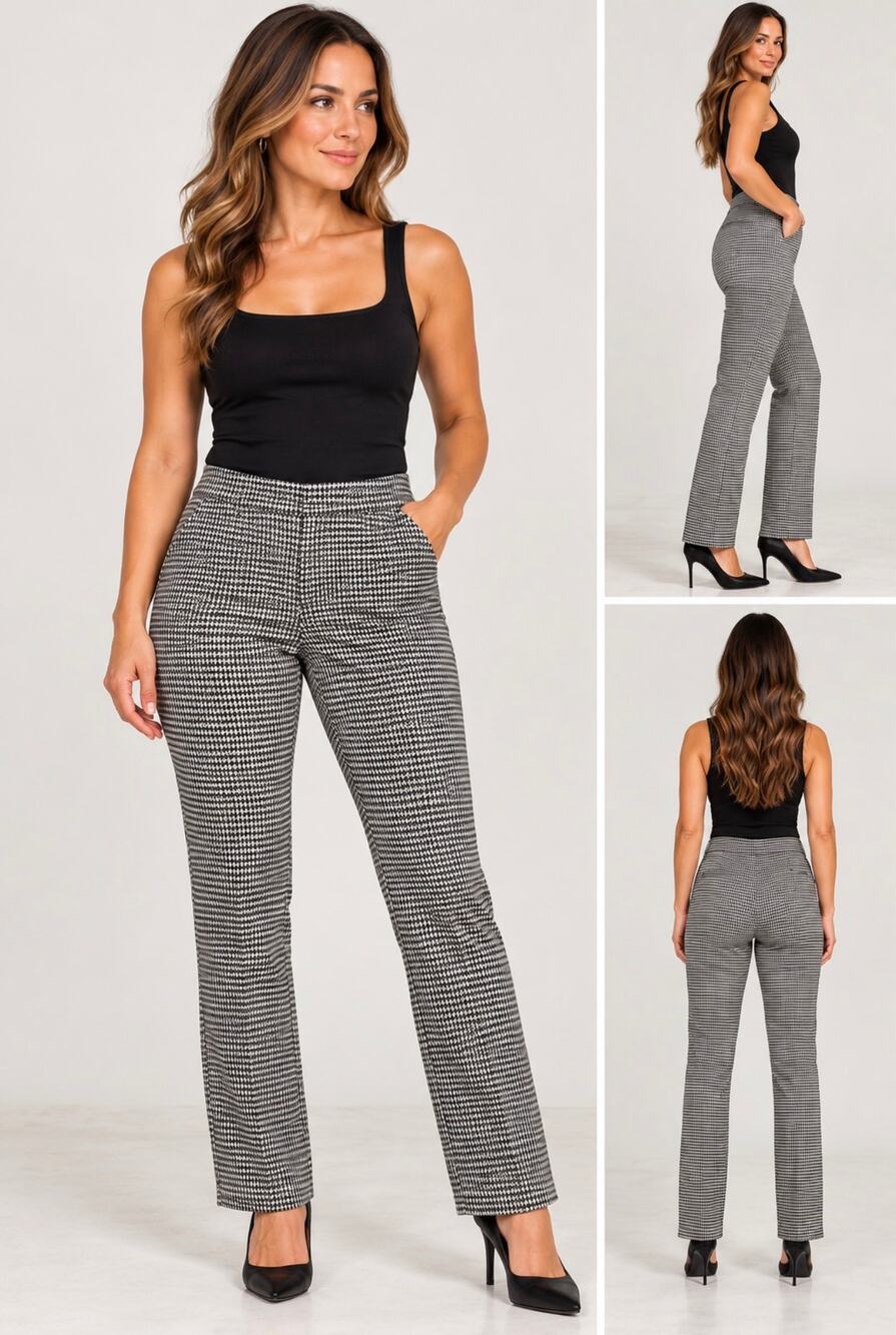 Banana Republic Women’s Black Stretch Petite Bootcut Pants Size 6P Y2K